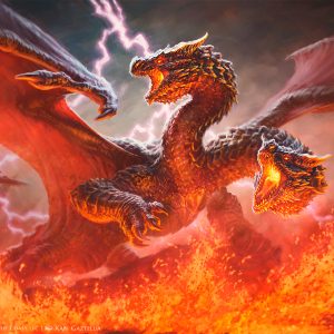 Twinflame Tyrant - Foundations MtG Art