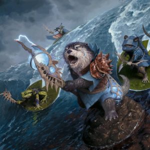 Valley Floodcaller - Bloomburrow MtG Art