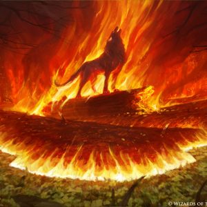 Wildfire Howl - Bloomburrow MtG Art