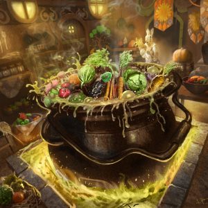 Bumbleflower's Sharepot - Bloomburrow MtG Art