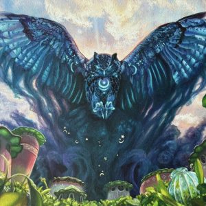 Maha, Its Feathers Night - Bloomburrow MtG Art