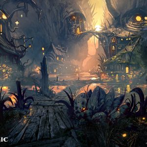 Mudflat Village - Bloomburrow MtG Art