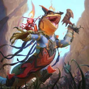 Reptilian Recruiter - Bloomburrow MtG Art